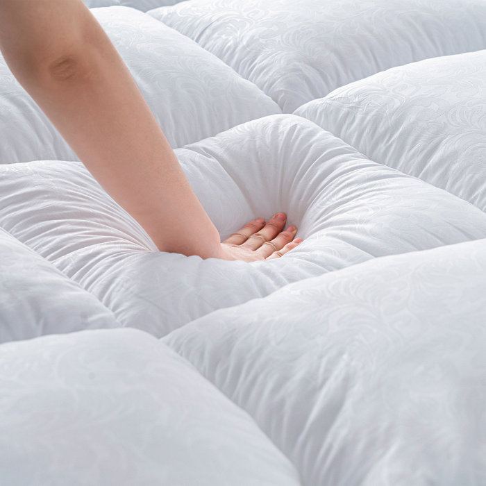 Alwyn Home Lovette 4" Down Alternative Mattress Topper & Reviews Wayfair